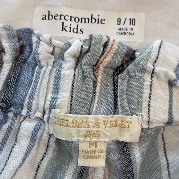 Abercrombie Kids Tank & Chelsea & Violet Paper bag Shorts Girls Size Medium - Picture 12 of 14